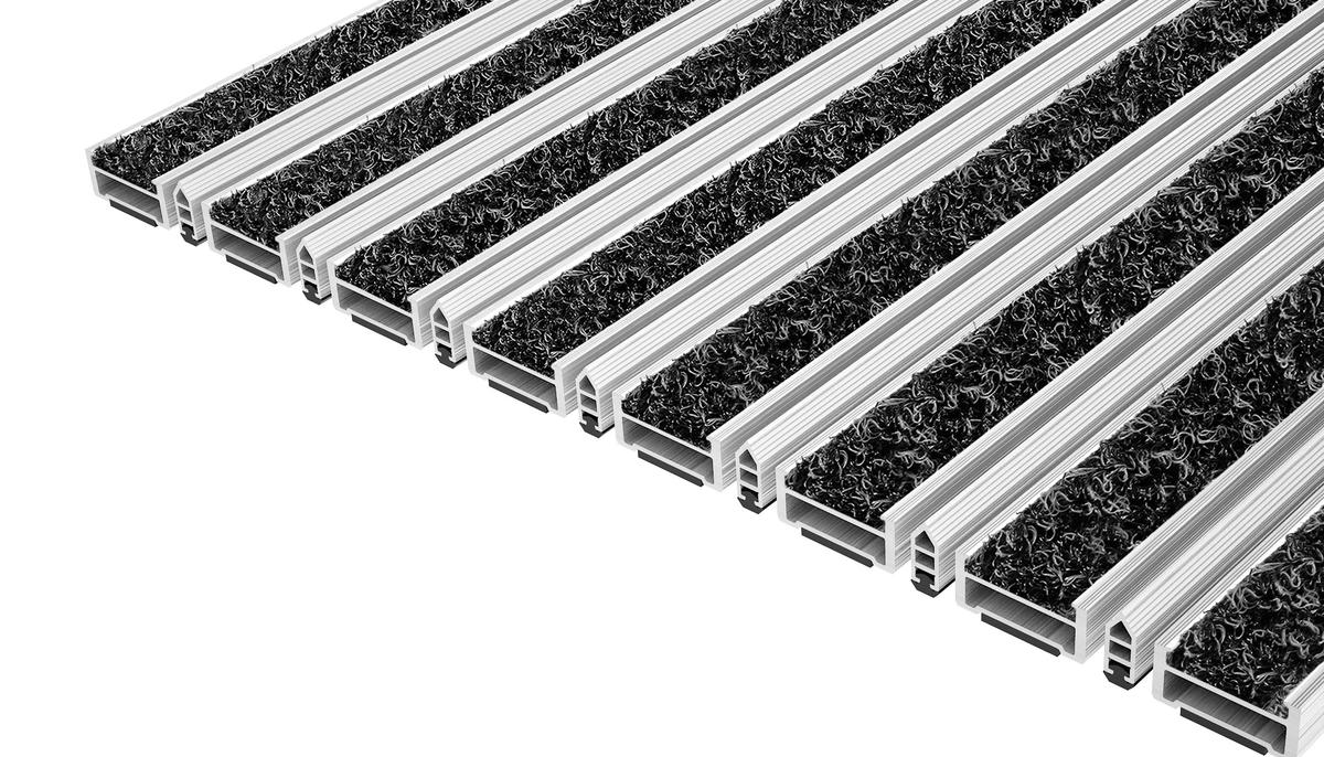 Tapis D'entrée Top Clean Top Clean Robust 17 Avec Wave Insert Et Grattoir