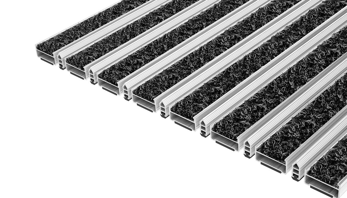 Tapis D'entrée Top Clean Top Clean Classic 17 Avec Wave Insert Et Grattoir